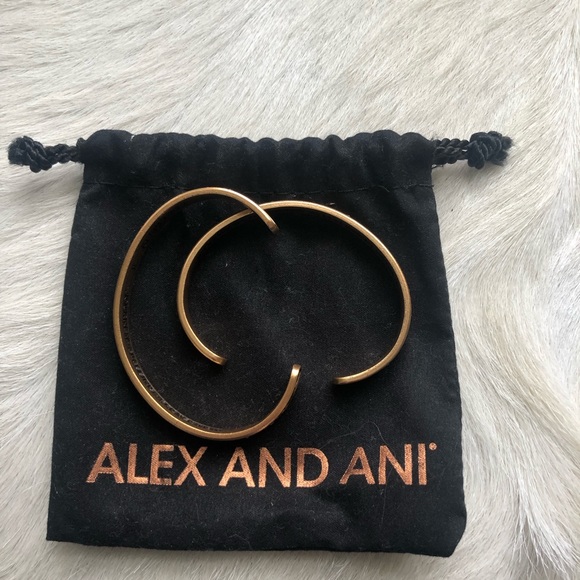 Alex and Ani Gold Bracelet Cuffs - Picture 3 of 5